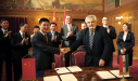 Az SZTE Konfuciusz Intézet létrehozásáról szóló dokumentum ünnepélyes aláírása a Parlamentben (2012.08.03)